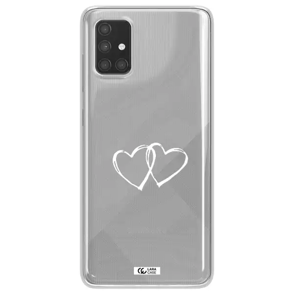 Heart Couple Samsung A71 Clear TPU Case