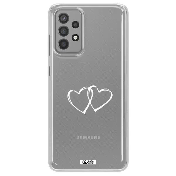Heart Couple Samsung A72 Clear TPU Case