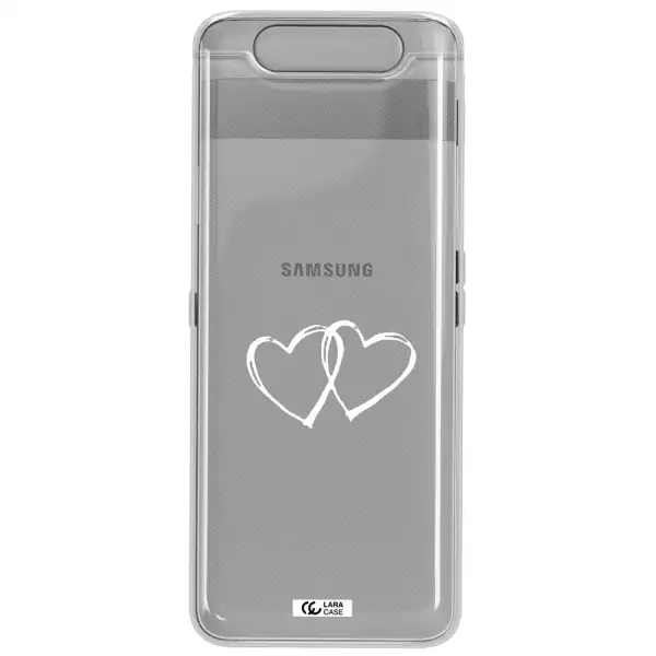 Heart Couple Samsung A80 Clear TPU Case