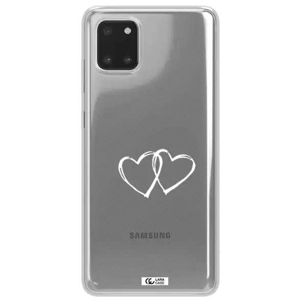Heart Couple Samsung A81 Clear TPU Case