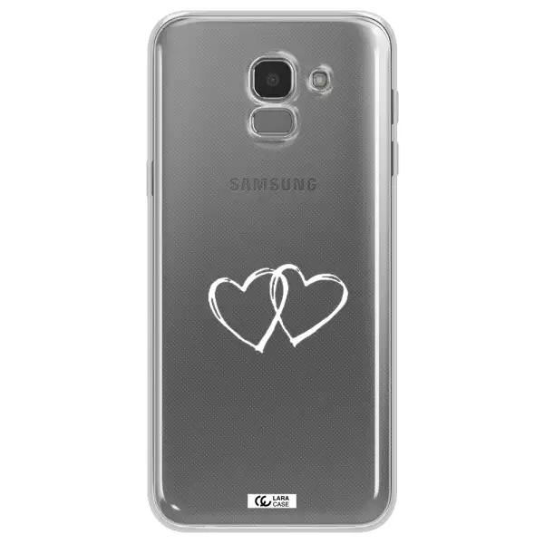 Heart Couple Samsung J6 Clear TPU Case