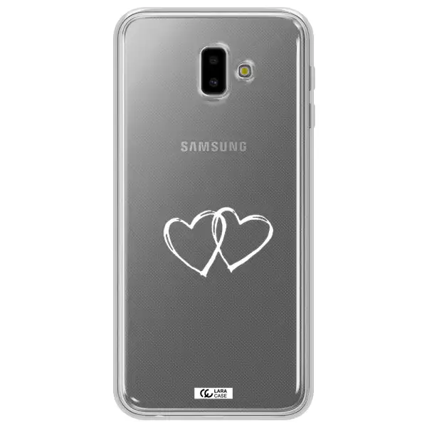 Heart Couple Samsung J6 Plus Clear TPU Case
