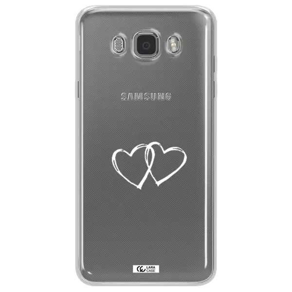 Heart Couple Samsung J7 2016 Clear TPU Case