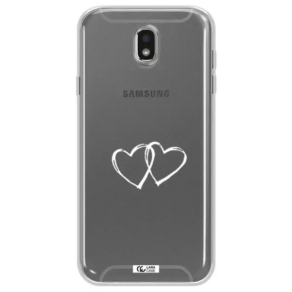 Heart Couple Samsung J7 Pro Clear TPU Case