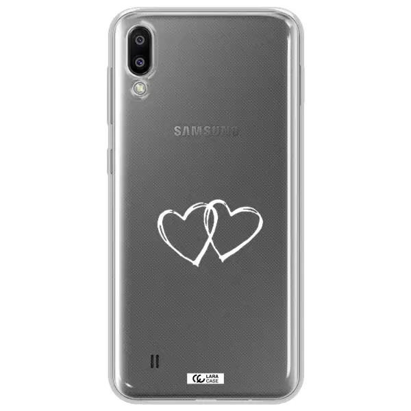 Heart Couple Samsung M10 Clear TPU Case