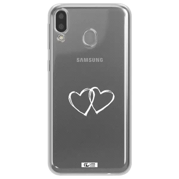 Heart Couple Samsung M20 Clear TPU Case
