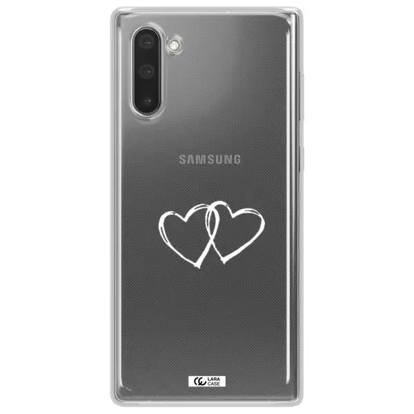 Heart Couple Samsung Note 10 Clear TPU Case