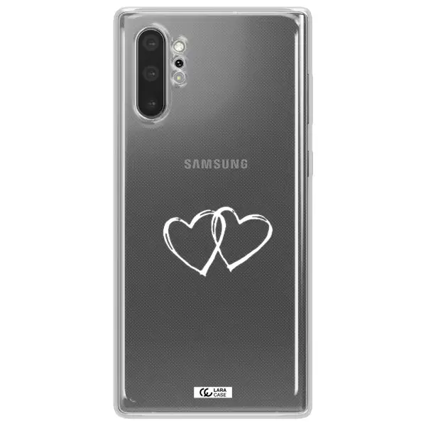 Heart Couple Samsung Note 10 Plus Clear TPU Case