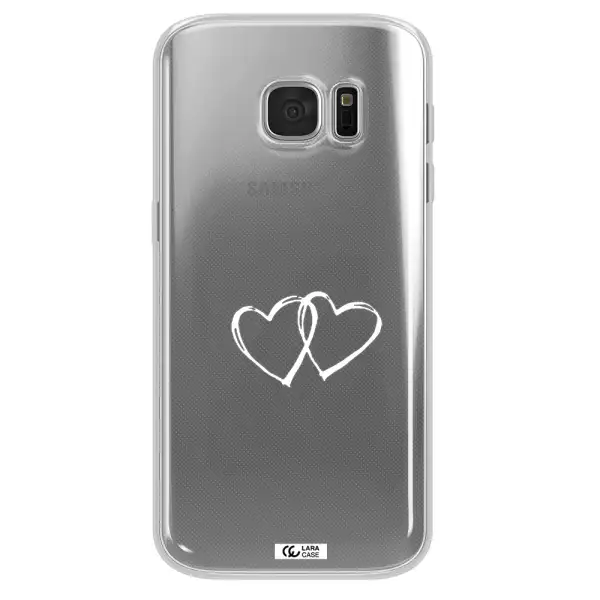 Heart Couple Samsung S 7 Clear TPU Case