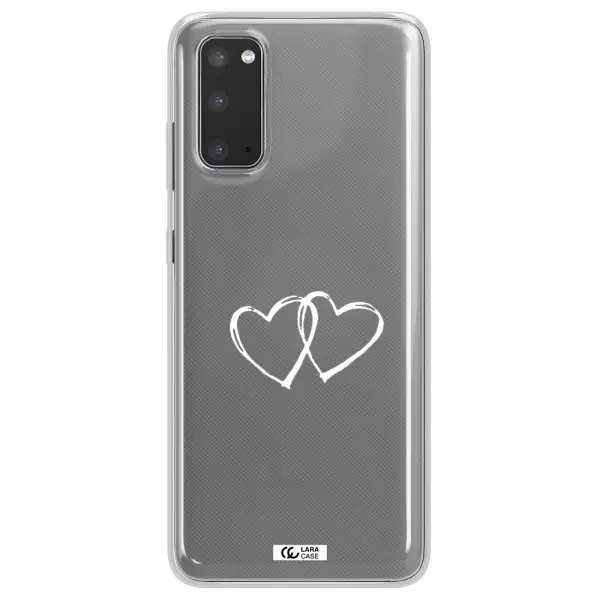 Heart Couple Samsung S20 Clear TPU Case