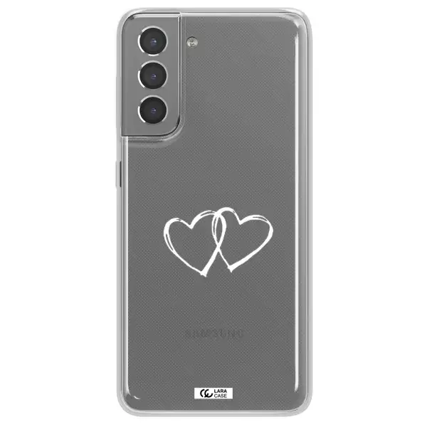 Heart Couple Samsung S21 Clear TPU Case