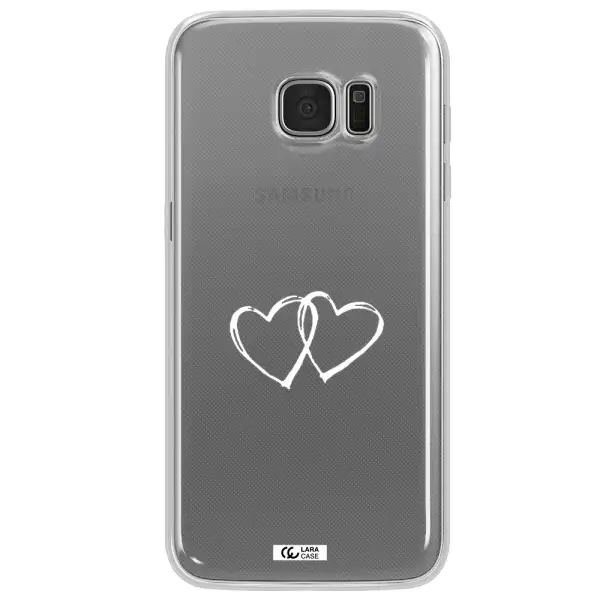 Heart Couple Samsung S7 Edge Clear TPU Case