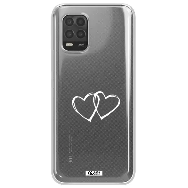 Heart Couple Xiaomi Mi 10 Lite Clear TPU Case