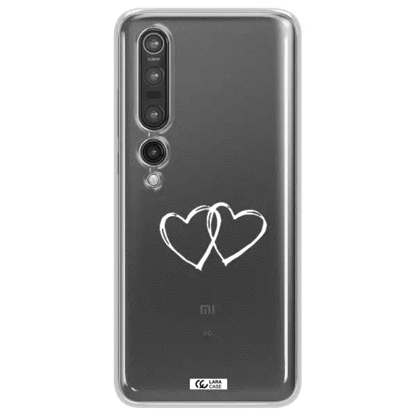 Heart Couple Xiaomi Mi 10 Pro Clear TPU Case