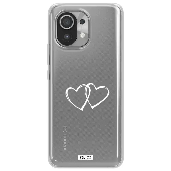 Heart Couple Xiaomi Mi 11 Clear TPU Case