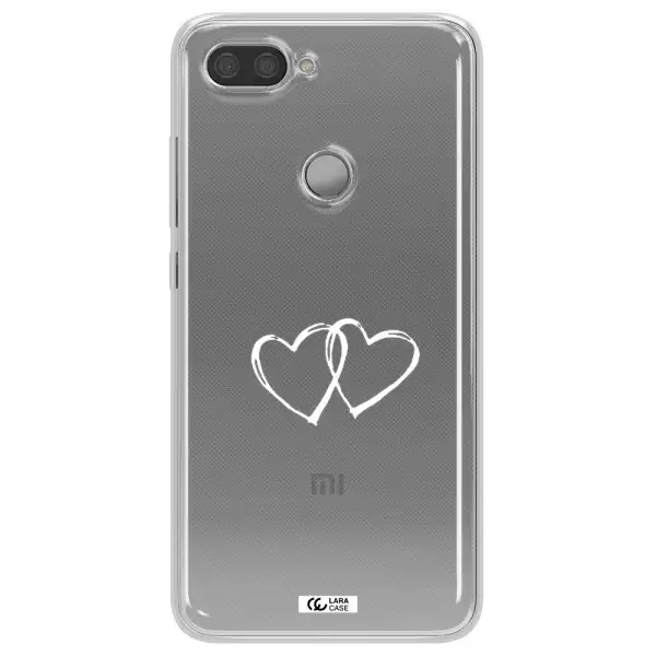 Heart Couple Xiaomi Mi 8 Lite Clear TPU Case