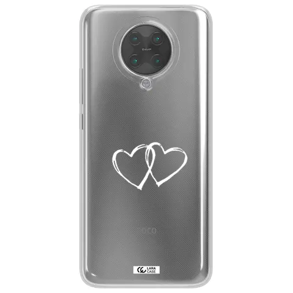 Heart Couple Xiaomi Poco F2 Pro Clear TPU Case