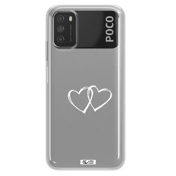 Heart Couple Xiaomi Poco M3 Clear TPU Case