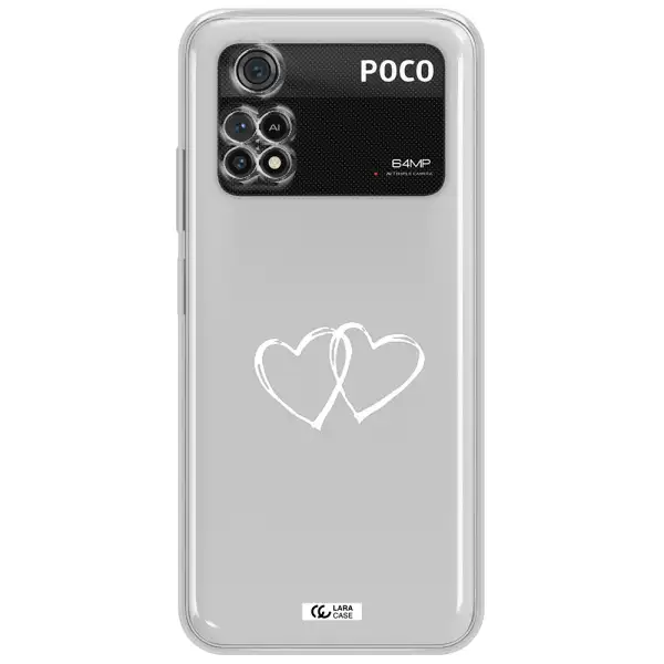 Heart Couple Xiaomi Poco M4 Pro 4G Clear Tpu Case