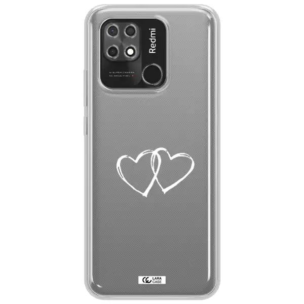 Heart Couple Xiaomi Redmi 10C Clear TPU Case