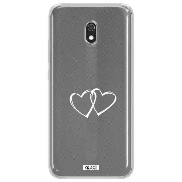 Heart Couple Xiaomi Redmi 8A Clear TPU Case