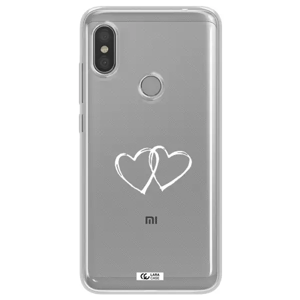 Heart Couple Xiaomi Redmi Note 6 Pro Clear TPU Case