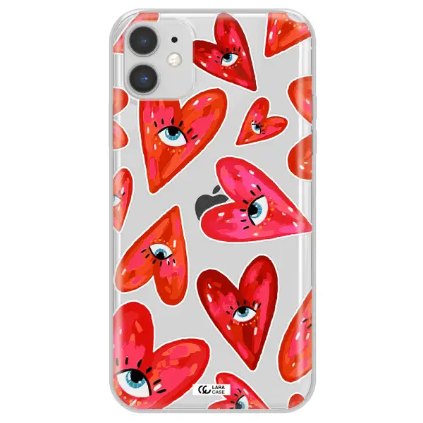 Evil Eye Heart Apple iPhone 11 Clear TPU Case