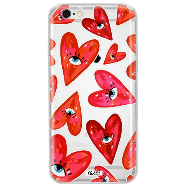 Evil Eye Heart Apple iPhone 6 Clear TPU Case