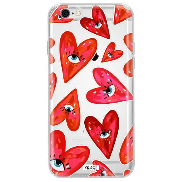 Evil Eye Heart Apple iPhone 6 plus Clear TPU Case