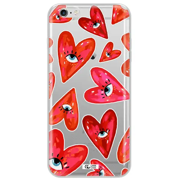 Evil Eye Heart Apple iPhone 6S Clear TPU Case