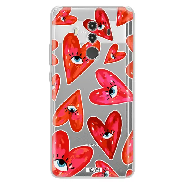 Evil Eye Heart Huawei Mate 10 Clear TPU Case