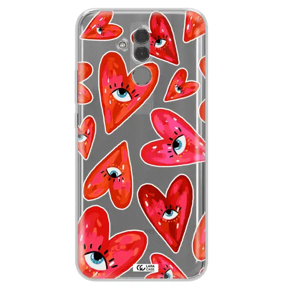 Evil Eye Heart Huawei Mate 20 Lite Clear TPU Case