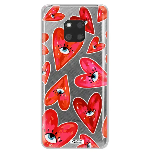 Evil Eye Heart Huawei Mate 20 Pro Clear TPU Case