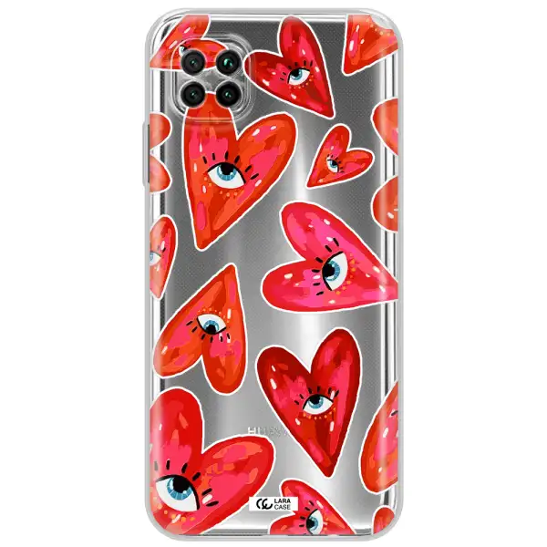Evil Eye Heart Huawei Nova 7I Clear Tpu Case