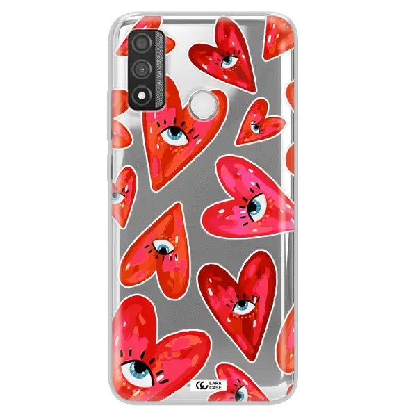 Evil Eye Heart Huawei P Smart 2020 Clear TPU Case