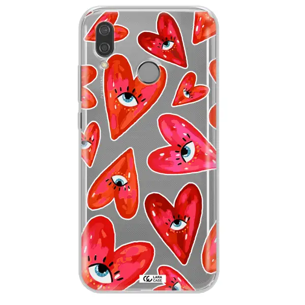 Evil Eye Heart Huawei P20 Lite Clear TPU Case