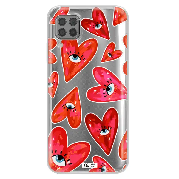 Evil Eye Heart Huawei P40 Lite Clear TPU Case