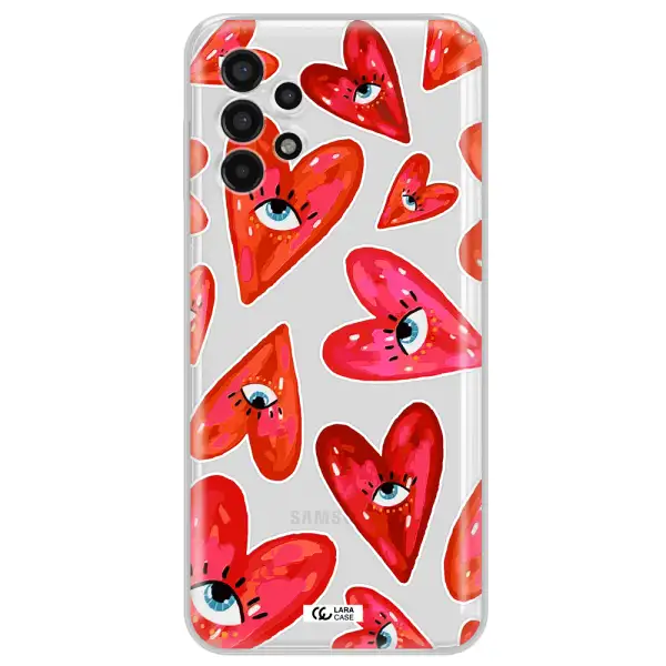 Evil Eye Heart Samsung A13 4g Clear TPU Case