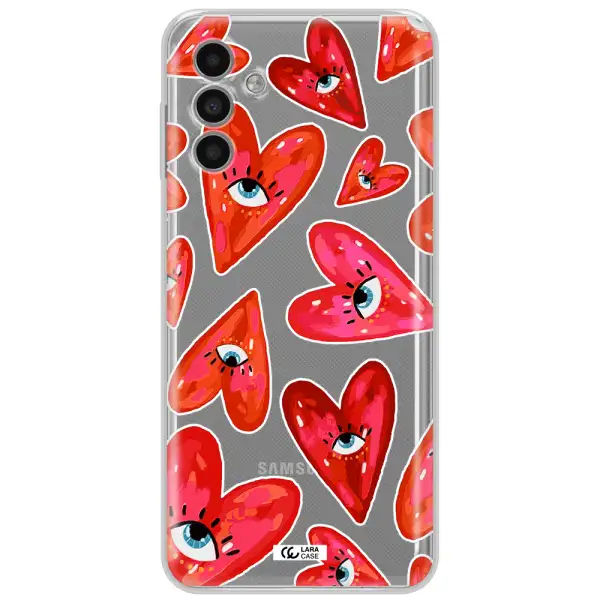 Evil Eye Heart Samsung A13 5G Clear Tpu Case