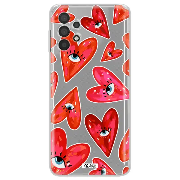 Evil Eye Heart Samsung A32 4G Clear Tpu Case