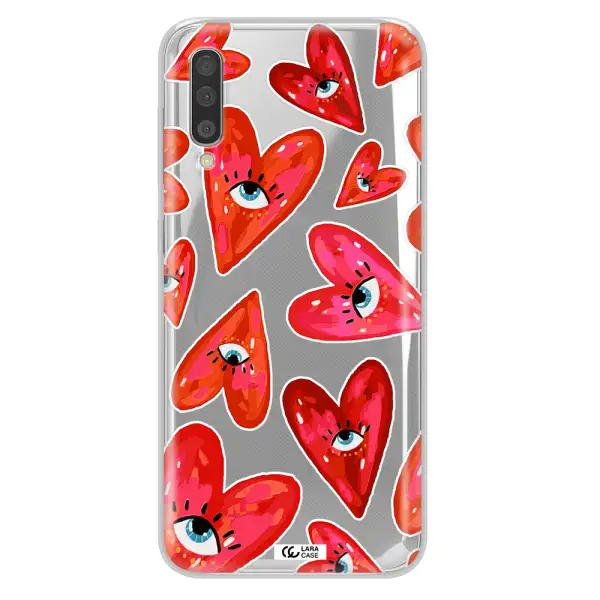 Evil Eye Heart Samsung A50S Clear Tpu Case