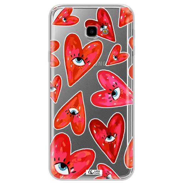 Evil Eye Heart Samsung J4 Plus Clear TPU Case
