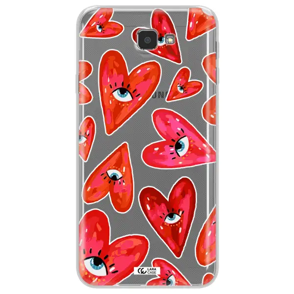Evil Eye Heart Samsung J7 Prim Clear TPU Case
