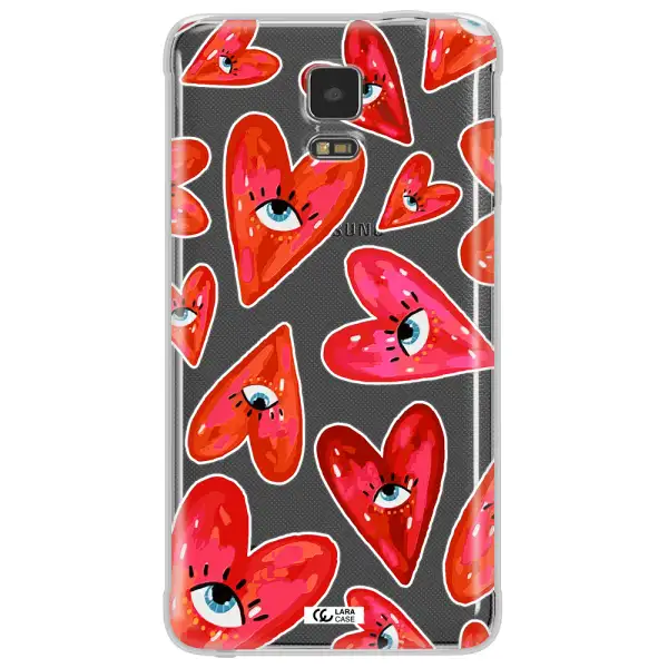 Evil Eye Heart Samsung Note 4 Clear TPU Case