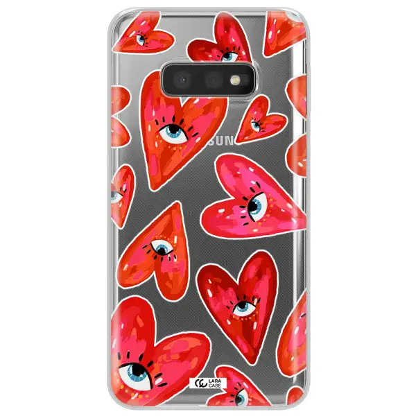 Evil Eye Heart Samsung S10e Clear TPU Case