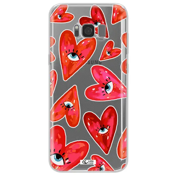 Evil Eye Heart Samsung S8 Clear TPU Case