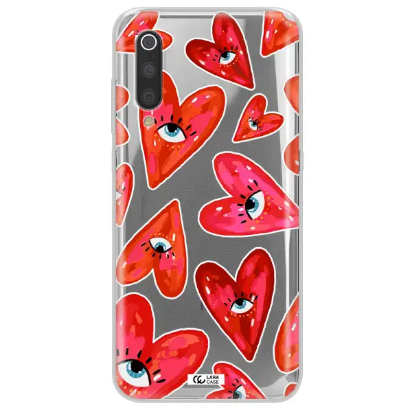 Evil Eye Heart Xiaomi Mi 9 Clear TPU Case