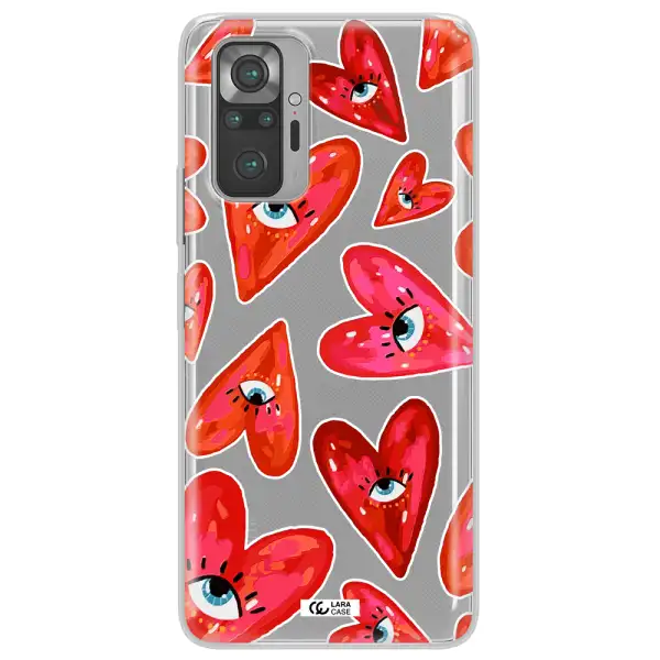 Evil Eye Heart Xiaomi Note 10 Pro Clear TPU Case