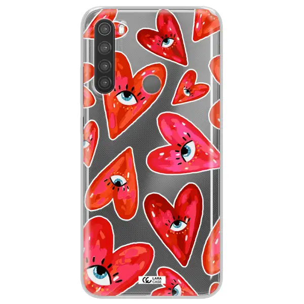 Evil Eye Heart Xiaomi Note 8 Clear TPU Case
