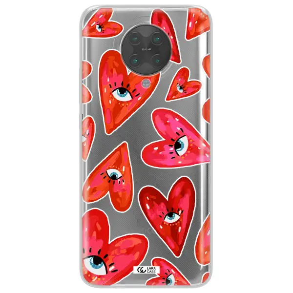 Evil Eye Heart Xiaomi Poco F2 Pro Clear TPU Case
